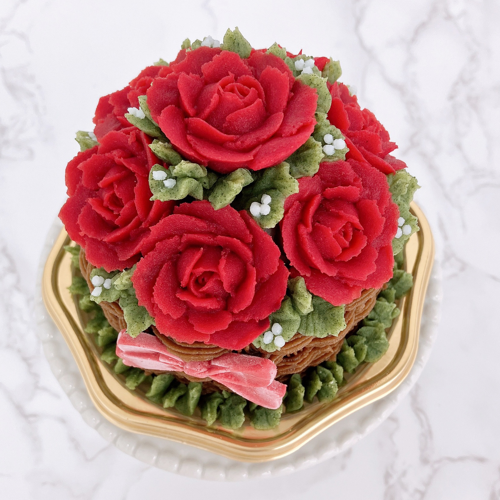 【新作】真紅の薔薇のケーキ [犬用ケーキ,猫用ケーキ]