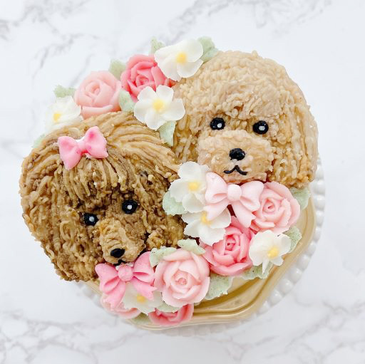 バラのオーダーケーキ＞<br